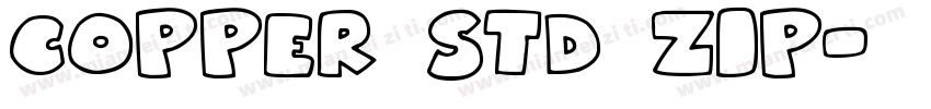 copper std zip字体转换